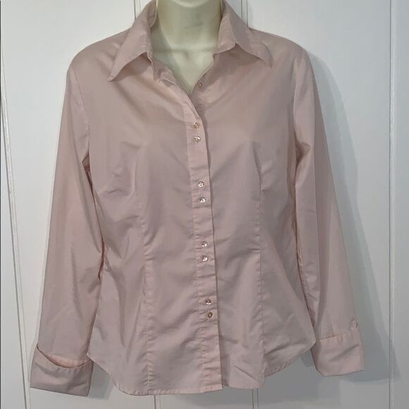 Vtg Camaieu light tan button down shirt - Picture 3 of 8